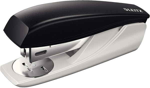 Leitz 55010395 Stapler, 25 Sheet Capacity, Black, Ergonomic Metal Body, Includes Staples, NeXXt Range
