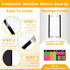 Set of 2 Monitor Memo Boards for Computer, Multifunction Acrylic Screen Message Reminder Pad with Phone Holder