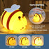 ollycasa Dimmable Bee Night Light, Cute Silicone Animal Bedside Lamp, Night Lamp for Kids Room, LED Lamp,Bedroom Touch
