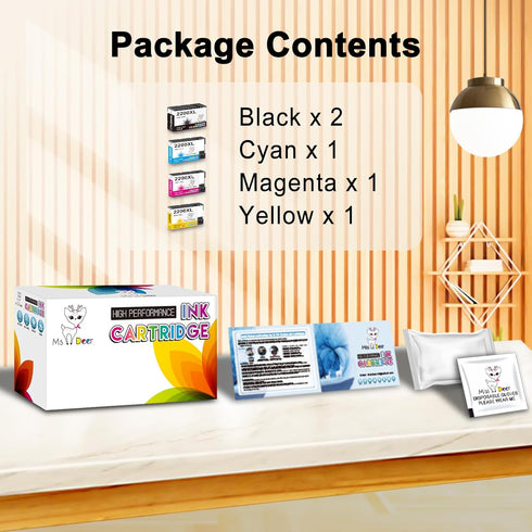 Miss Deer Compatible PGI-2200XL Pigment Ink Cartridges (5-Pack) for Maxify MB5320 MB5120 Printers