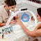 KIRKAS 24in Half Moon Light for Nail Desk with Phone Holder, Nail