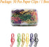 Cute Musical Note Shape Paper Clips, 50 Pcs for Music Enthusiasts, Party Invitations, and Office School Files