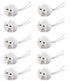10 Pack Bioluz LED MR16 Socket, GU5.3 Socket, LED Halogen Lamp Ceramic Wire Connector Base Adapter