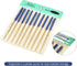 uxcell Diamond Needle File Set, 10pcs 3mm x 140mm Round Files for Metal, Wood, Stone, Glass