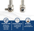 1/2 Inch Pex Mini Shut Off Angle Ball Valve - Full Port, 1/4-Turn, Brass, 1 Piece