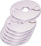 Floor and Ceiling Plate Cover Split Flange Replacement Kit, Fits 1/2 Inch IPS Galvanized Pipe