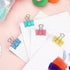 ZZTX Large Binder Clips, Assorted Color Paper Clamps, 1.6 Inches, 24 Pieces