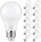 12-Pack A19 LED Light Bulbs, 60W Equivalent, Neutral White 4000K, 850LM, E26 Base, Non-Dimmable, 9W Bright