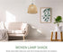 21cm Cabilock Bamboo Woven Lamp Shade, Handmade Weave Lampshade Natural Wicker Chandelier Lamp Cover Boho Lamp Shades