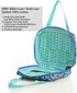 DIWI Large Quilted Bible Cover 10 X 7 X 2.75 Inches Blue Tote Good Book Case (L, C2 Morning Glory)