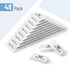 Mr. Pen Erasers, 48 Pack, White Pencil Erasers for School, Large Block Erasers for Pencils, Rubber Erasers