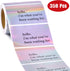 WRAPAHOLIC Hello I'm What You've Been Waiting for Stickers, Black Ink Holographic Silver Labels