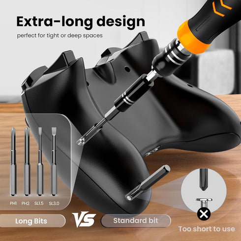 115 1 Set, PS5, JOREST in Small Precision Screwdriver Tool Gifts for Men, Magnetic Repair Tool Kit for PC, Laptop