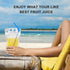100 100 Pcs Drink Pouches with Straw Holes, Freezable Juice Pouches, Translucent Reclosable Zipper Plastic Pouche Drink