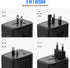 Universal International Power Travel Plug Adapter, 5 in 1 European Adapter with 2xUSB-A and 2xUSB C Wall Charger