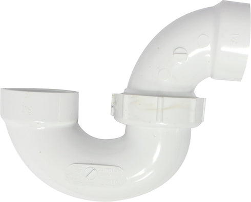 Canplas 193211N PVC DWV P-Trap with Union, 1 1/2-Inch, White