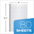 TOPS Second Nature Notebook, 9.5 x 6 Inch, College Ruled, 80 Sheets, 100% Recycled, Grey (74109)