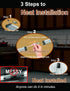 Counter 3Pcs 6500K 1350Lm Under Cabinet Lights Built-in ADIUSTABLE Cable LED Light Bar No Messy Wires! Touch Under
