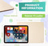 Leather Mouse Pad with Stitched Edge, Micro-Fiber Base, Non-Slip Waterproof, 8x11 Inch, Milky White