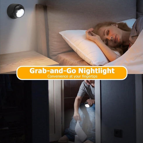 (4 Pack) Motion Sensor Outdoor Lights - Outdoor Motion Sensor Light Battery Operated Wireless Spotlight Motion Detector