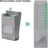 AMANO 7 inch Out(10 Plastic Timecard Rack, Retractable Time Cards Holder Cards, Wall Mount Attendance Time Payroll