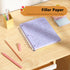 AILZFEI 100 8 10.5 3-Hole 3-Ring 8" 10.5" Purple Loose Leaf Paper Sheets Colored Filler Paper * College Ruled Paper