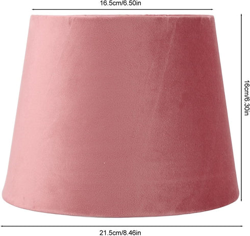 E14 E27 GLOGLOW Nan Velvet Fabric Conical Lampshade, Handcrafted Soft Touch, Dual Use, Perfect for Table and Floor