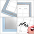 Dry Erase Monthly Calendar Board, Magnetic Wall Whiteboard for Office/School/Home, Walnut Brown Frame 10.5"x 14.5"