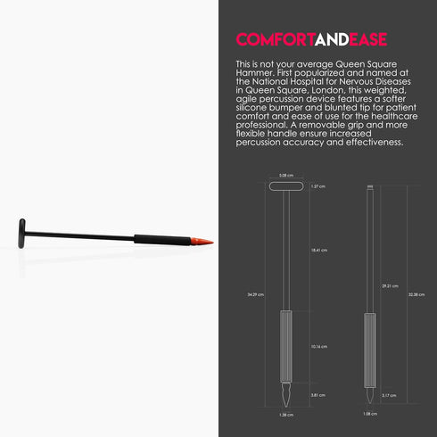 Hammer (MDF545-11) MDF Instruments, Queen Square Neurological Reflex with Pointed tip for Superficial responses