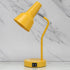 LD1072-YLW 15.2" Simple Designs Sleek Essentials Metal Cone Shade Desk Lamp with Adjustable Shade and Dual USB Ports