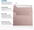 LUXPaper 4Bar A1 Invitation Envelopes | 3 5/8" x 5 1/8" | Peel & Press | Misty Rose Metallic | 50 Qty