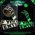 Halloween Caution Tape Glow in The Dark, 2 in x 32.8 ft, Scary Decorations for Haunted House Indoor Outdoor