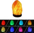 Salt Lamp Small Natural Himalayan lamp with Wooden Base, Color Changing LED