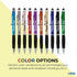 Thank You Greeting Gift Stylus Pens for Touchscreen Devices, 2 in 1 Combo Pen, 50 Pack, Multi-Color for Events