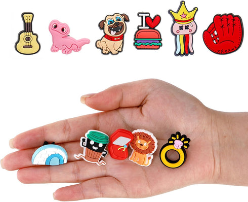 Nicunom 100 Pcs Pencil Topper Decoration, Cute Pencil Toppers Lovely Different Cartoon Pencil Clip Decoration for Students Gifts Classroom Reward Back to School Prizes Kids Party Favors by Nicunom