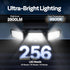 256 2500LM 3 IP65 270 VIVOHOME Solar Flood Lights Outdoor, LED Motion Sensor Lights, Adjustable Heads Security Lights
