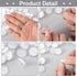 60 Pack Self-Adhesive Ceiling Hooks for Hanging, Damage-Free No-Drill Transparent Wall Hanger