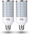 2-Pack E26 Standard Base LED Corn Light Bulb, 30W (200W Equivalent), 6500K Daylight for Garage, 85V-265V