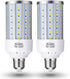 2-Pack E26 Standard Base LED Corn Light Bulb, 30W (200W Equivalent), 6500K Daylight for Garage, 85V-265V