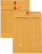 Blue Summit Inter-Department Envelopes, String Tie, Brown Kraft, 10 x 13 Inches – 100 Envelopes