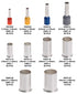 10-Sizes Copper Wire Ferrules Assortment Kit - Matte Tin Plating Pin Ferrules (390PCS KIT)