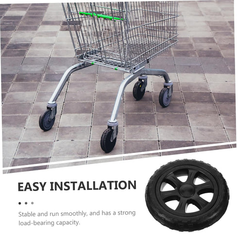 2Pcs Healifty Heavy Duty Grocery Shopping Replacement Parts for Folding Carts Stable and Lightweight Design for Laundry
