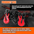 G80 Transport Binder Chain 5/16 Inch x 16 Foot, 4,900 lbs Safe Working Load, Tow Chain with Clevis Hooks