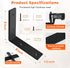 WINKER 8 Inch 8 Inchx8 Inchx1.5 Inch Shelf Bracket Heavy Duty Black Brackets for Shelves Corner L Bracket for Wall
