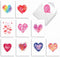 The Best Card Company 20 Cute Boxed Cards - Assorted Blank Set (4 x 5.12 Inch, 10 Designs, 2 Each)
