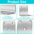 CLRBEATTY 20 2 Inch 90 Pcs Metal Corner Braces, L Brackets with Screws, Stainless Steel Angle Bracket, L Shape Bracket
