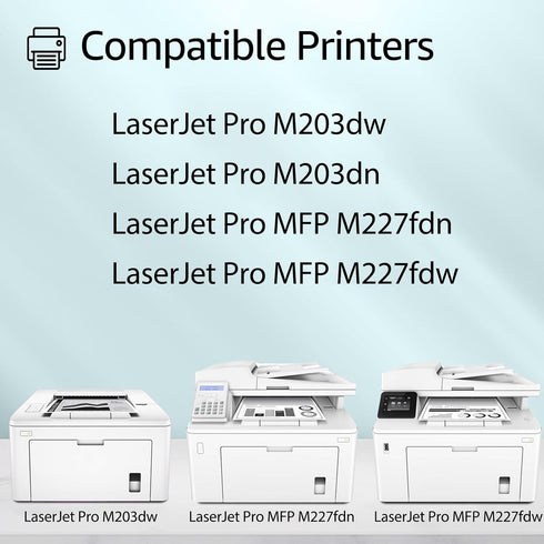 greencycle CF230A Toner Cartridge Replacement for HP 30A Black Laserjet Pro MFP M227fdw M227fdn (2PCS)