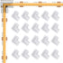 20pcs COB LED Light Strip Connectors, 8mm 2Pin, L-Shaped/Corner Connector LED Tape Light Connectors for DIY COB/SMD