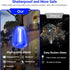 26Ft ST38 12+1 ST38 Bulbs, LAMPHOME Outdoor String Lights, Blue Patio Lights with Edison LED Shatterproof String Lights