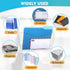 EASEPRES 8 Pack Clear Single Pocket Hanging File Organizer, Plastic Wall Mount Paper Holder for Office, School, Home